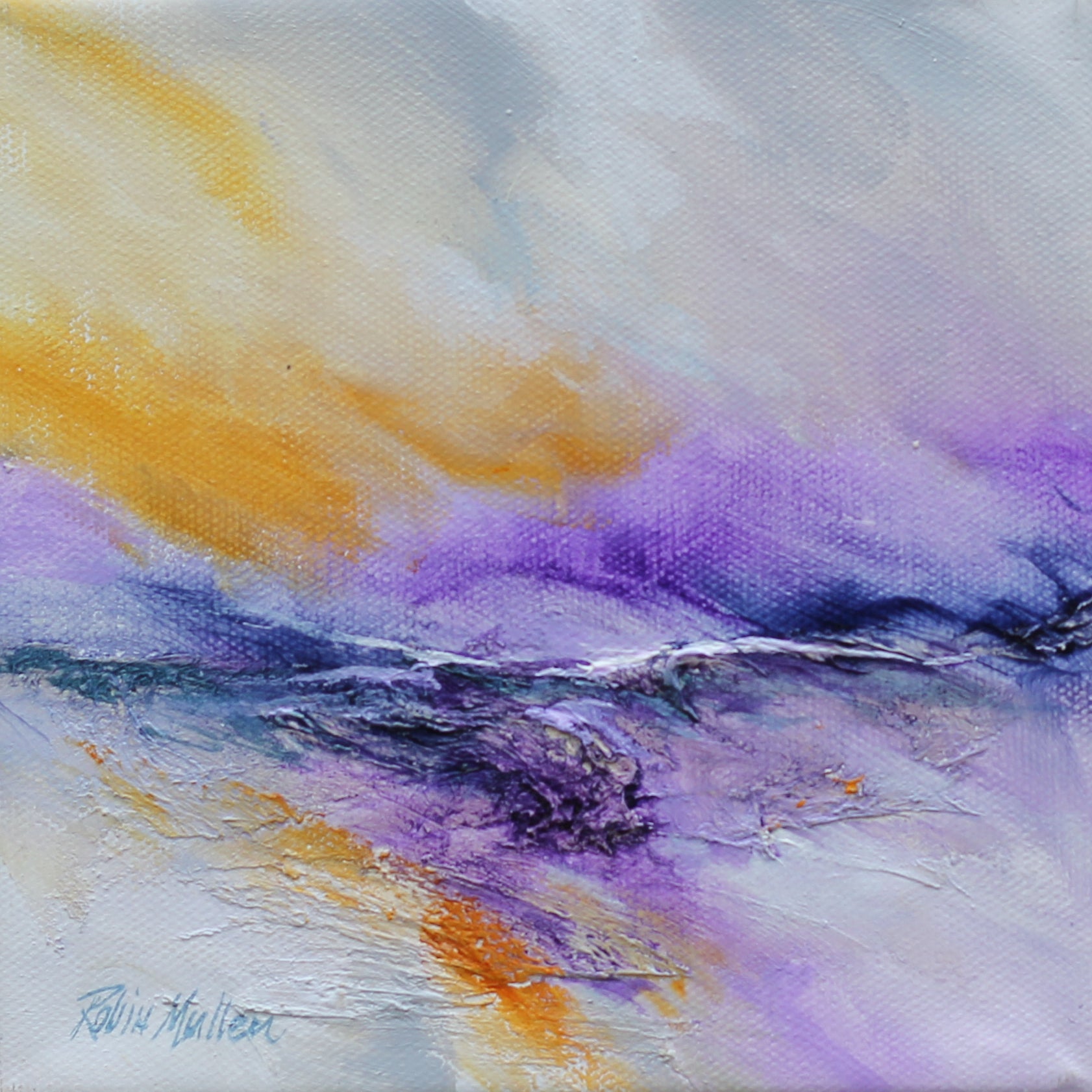 Purple Valley - Original framed